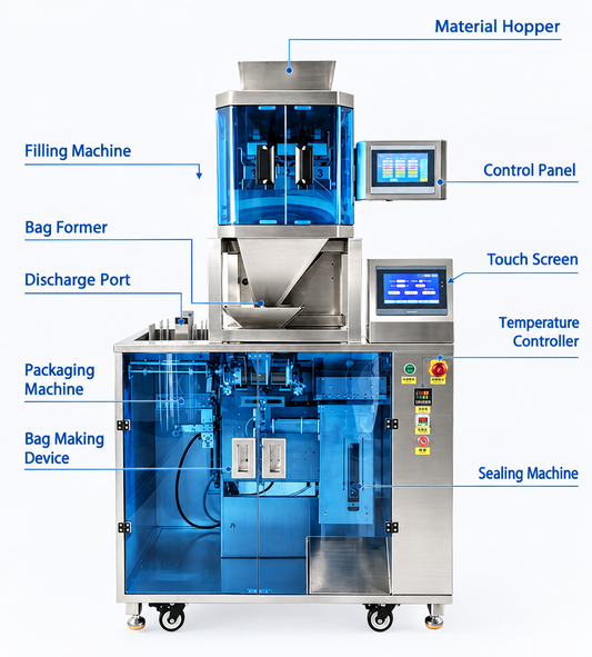 Automatic Premade Pouch Packing Machine for Seeds & Powders