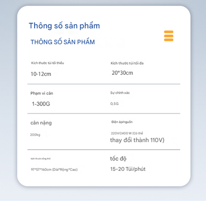 Máy đóng gói túi bột vít 1000g